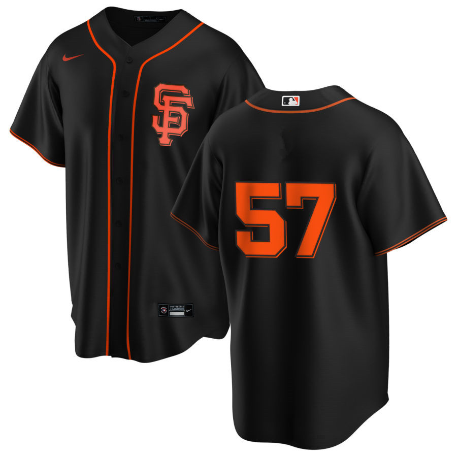 Nike Men #57 Dereck Rodriguez San Francisco Giants Baseball Jerseys Sale-Black